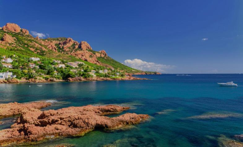 La Belle Vue-Charming Duplex Apartment With Sea View, 50 Meters From Beach And Private Parking Saint-Raphaël Buitenkant foto